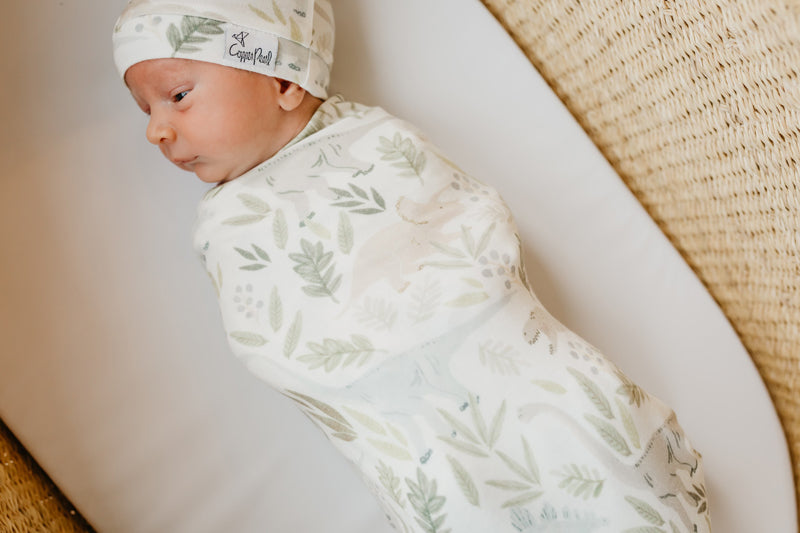 Copper Pearl Knitted Swaddle Blanket Rex