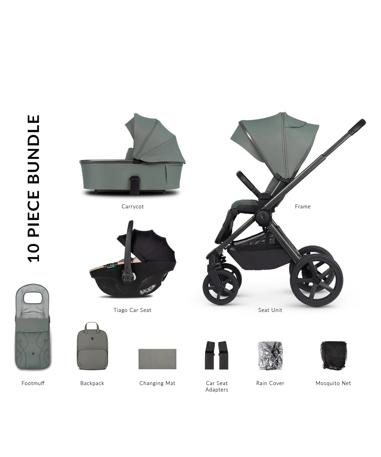 Venicci Tinum Upline 2  Aloe Pram