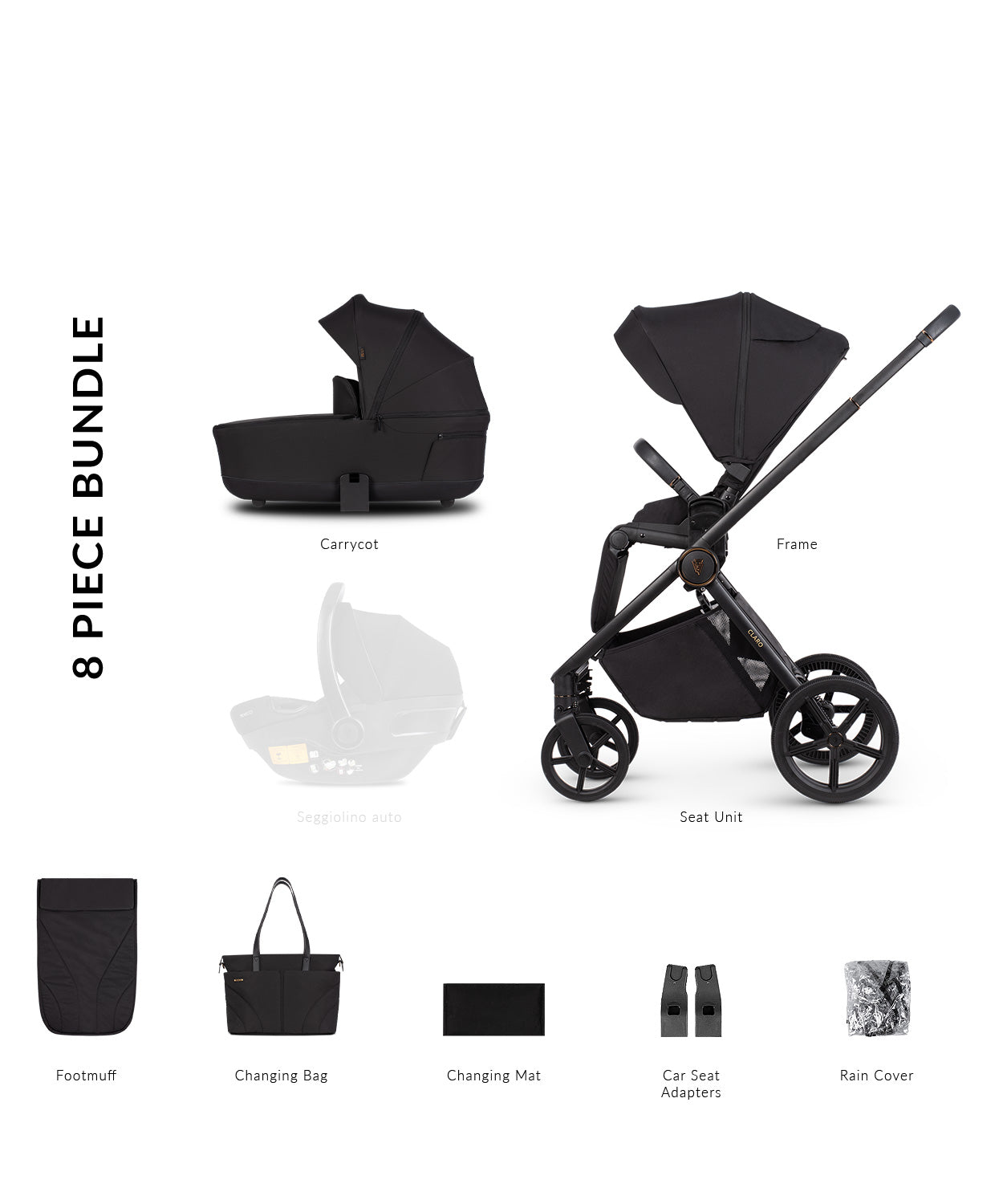 Venicci Claro Noir Pram