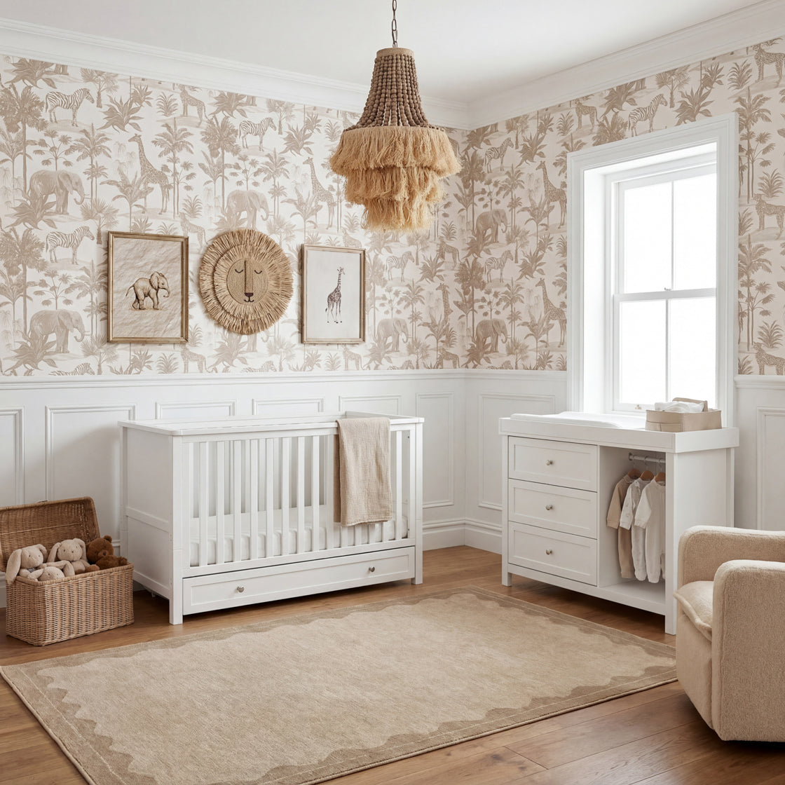Bebe & Beyond Wanderer 2 Piece Room Set White