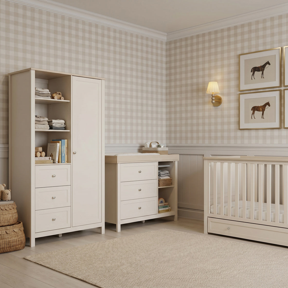 Bebe & Beyond Wanderer 3 Piece Room Set Cashmere and Oak