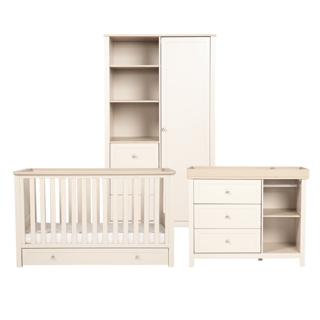 Bebe & Beyond Wanderer 3 Piece Room Set Cashmere and Oak