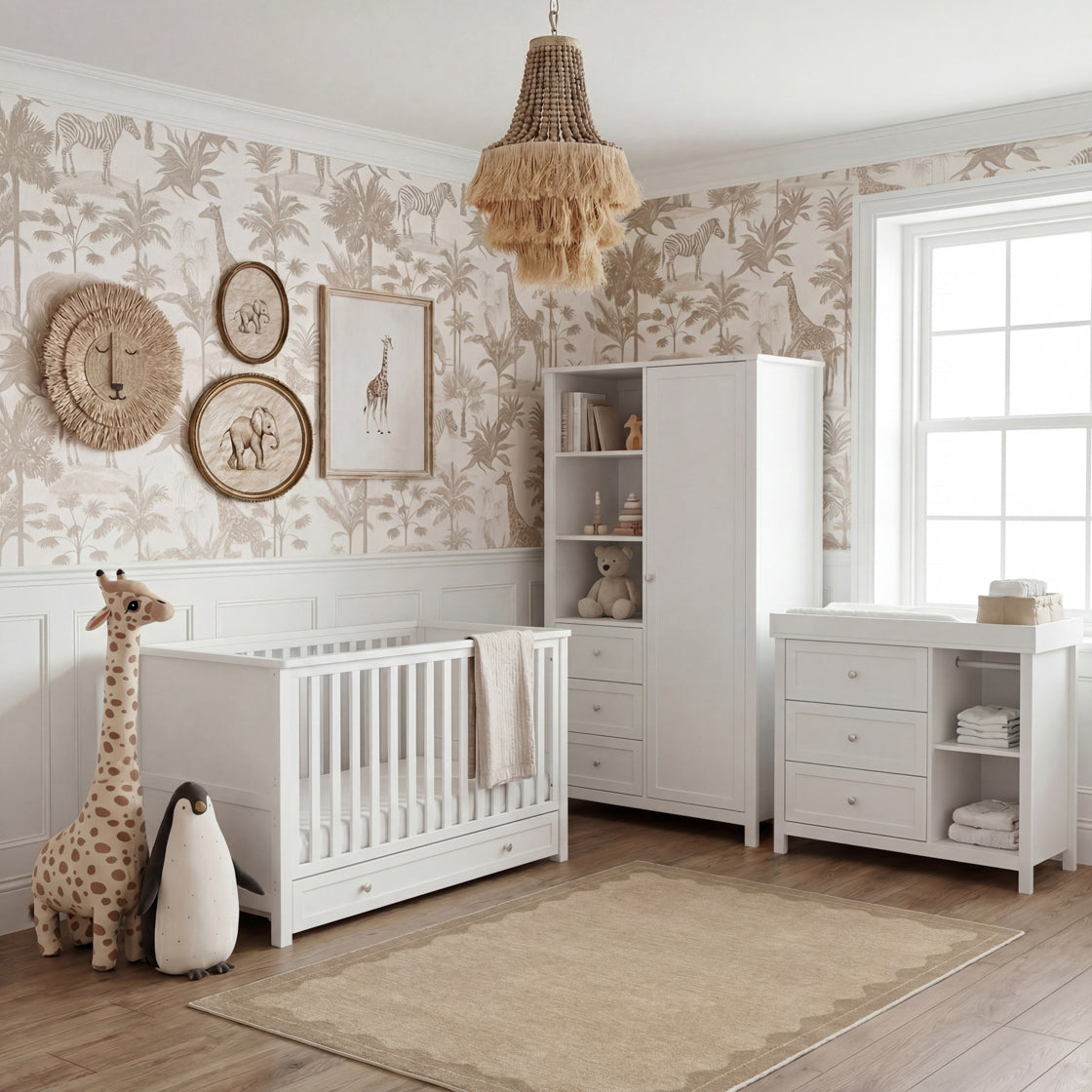 Bebe & Beyond Wanderer 3 Piece Room Set White