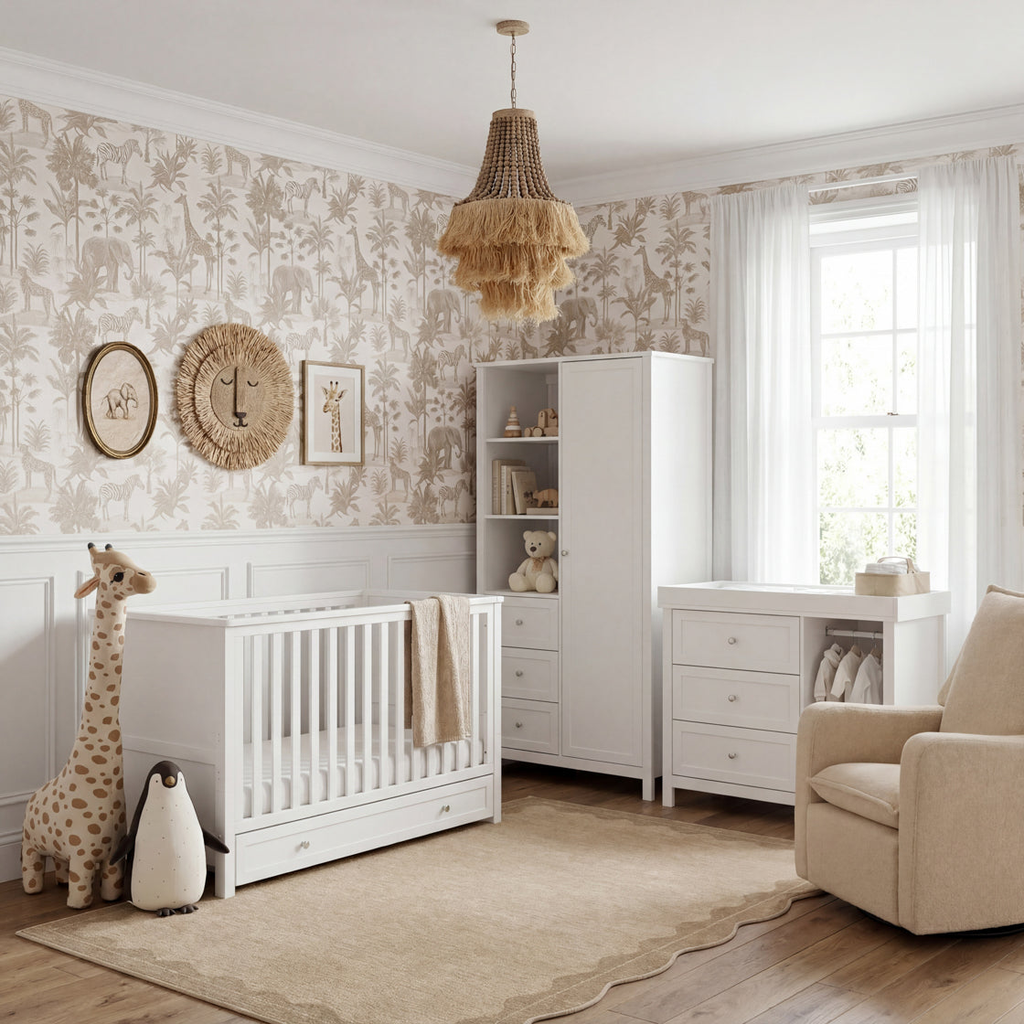 Bebe & Beyond Wanderer 3 Piece Room Set White