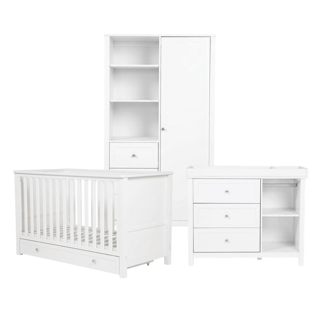 Bebe & Beyond Wanderer 3 Piece Room Set White
