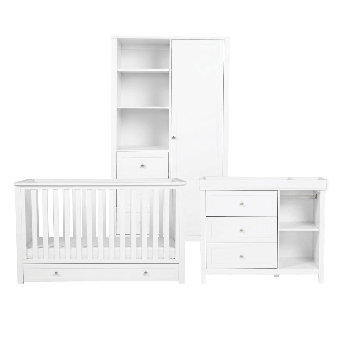 Bebe & Beyond Wanderer 3 Piece Room Set White