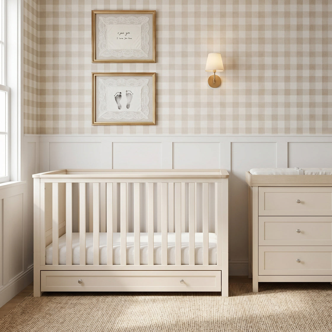 Bebe & Beyond Wanderer Cot Bed Cashmere and Oak