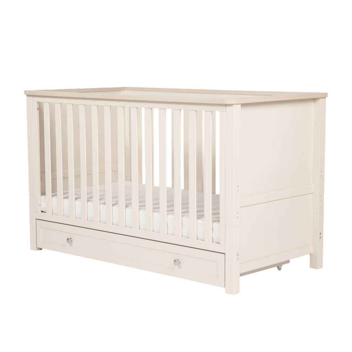 Bebe & Beyond Wanderer Cot Bed Cashmere and Oak