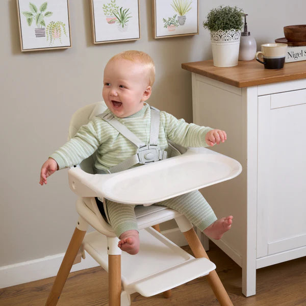 Clair-de-lune 6 in 1 High Chair White/Natural