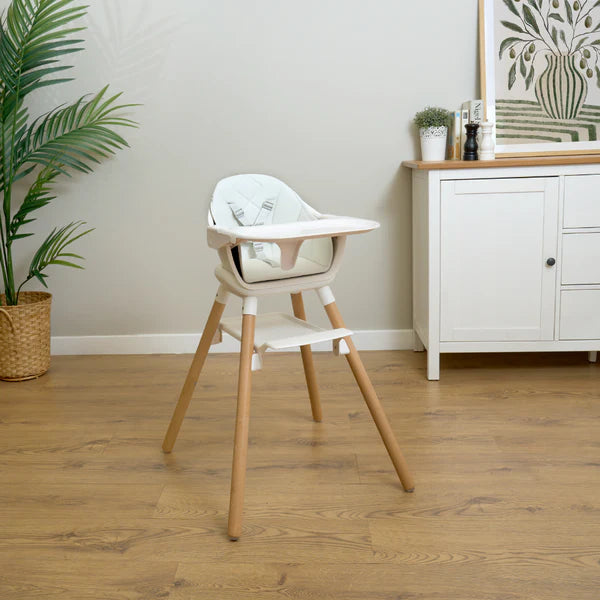 Clair-de-lune 6 in 1 High Chair White/Natural