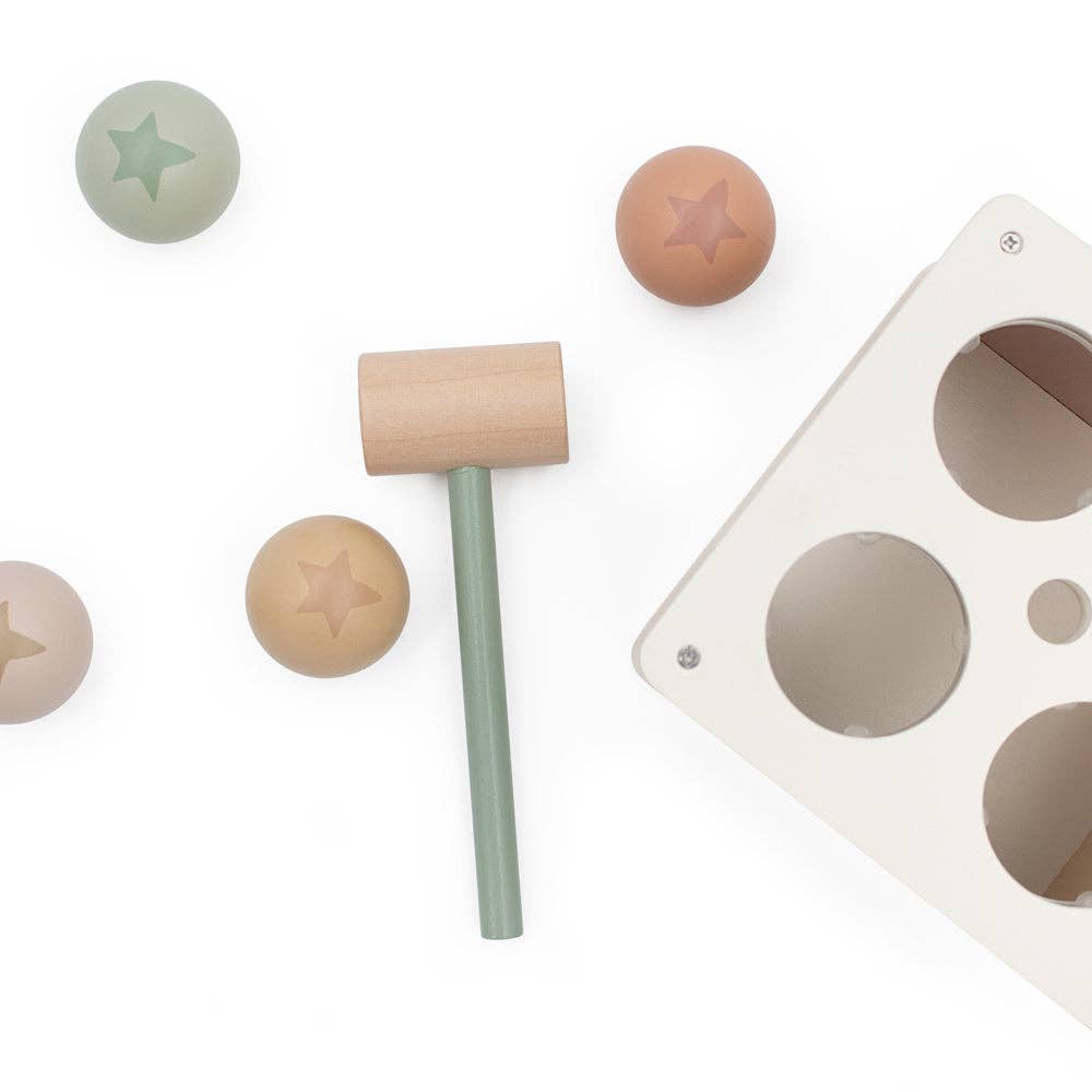 Jumini Wooden Pounding Box - Montessori Hammering Toy