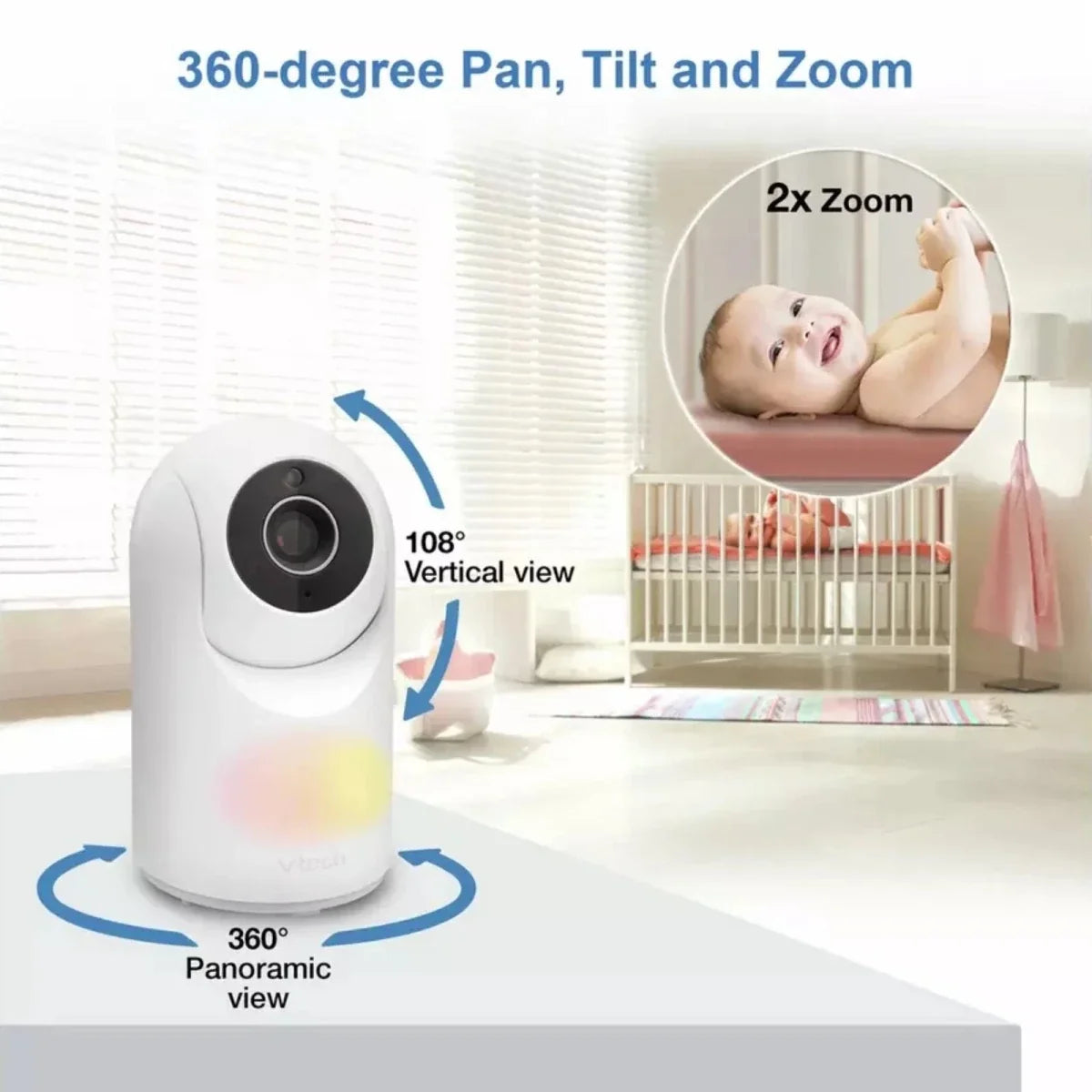 VTech VM4263 3.5" Pan & Tilt Video Monitor