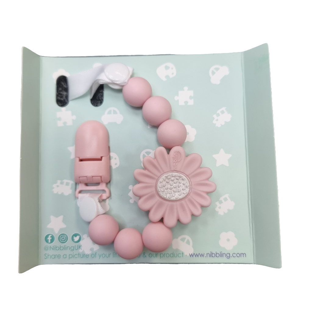 Nibbling petal Dummy Clip Pink