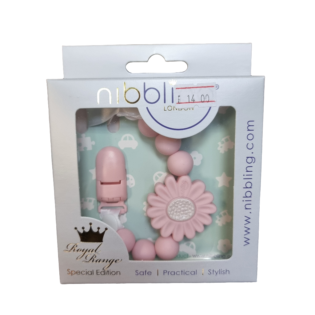 Nibbling petal Dummy Clip Pink