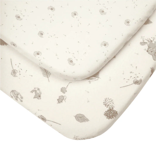 Tutti Bambini Bedside Crib Fitted Sheets 2pk - Cocoon