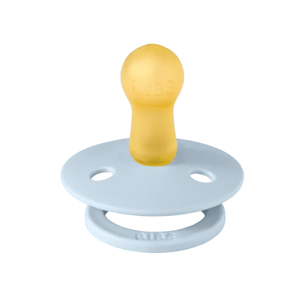 BIBS STUDIO Colour Dummies 2 Pack Polka - Baby Blue/Steel Blue