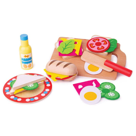 Bigjigs Wooden Sandwich Making Set