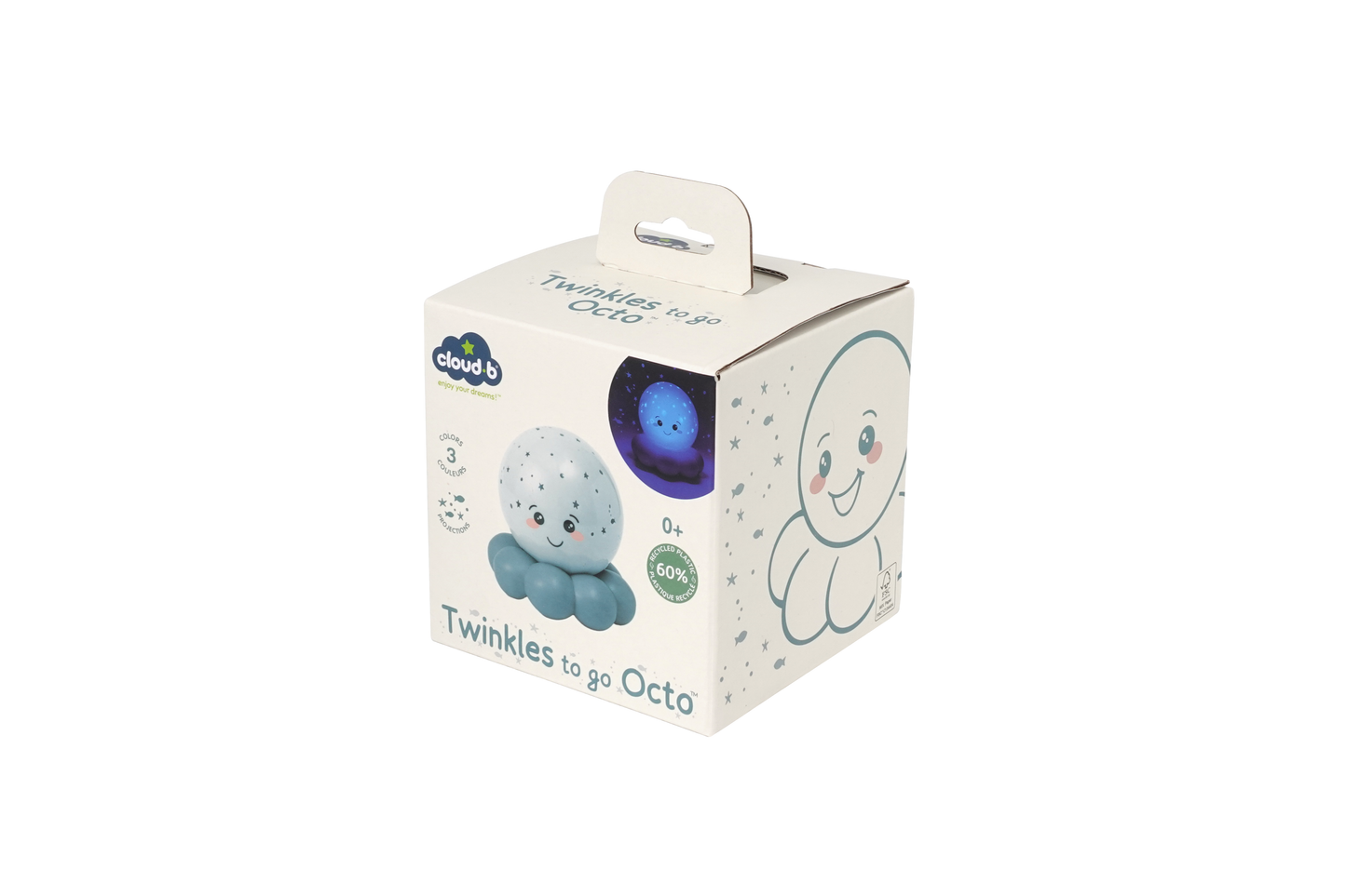 Cloud B Twinkles To Go Octo®  Nightlight- Baby Blue