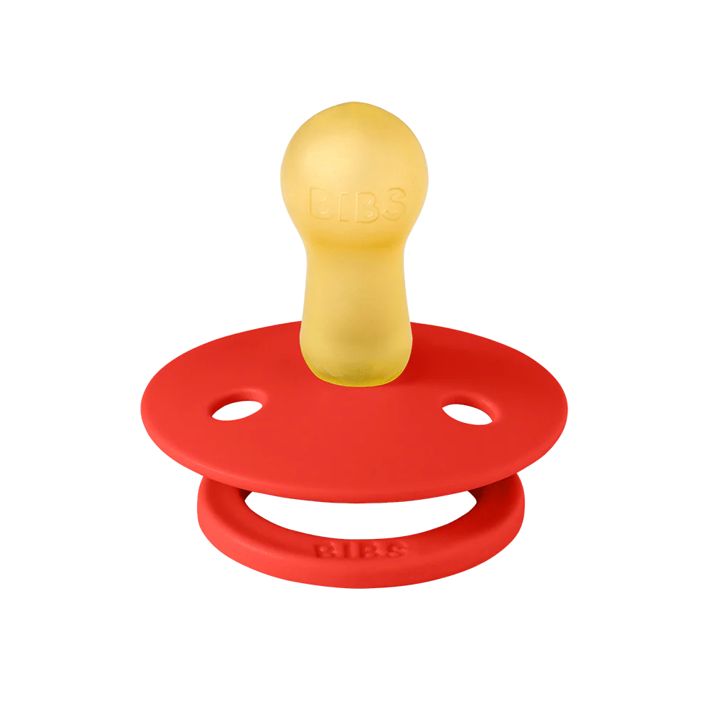 BIBS STUDIO Colour Dummies 2 Pack Polka - Blossom/Candy Apple