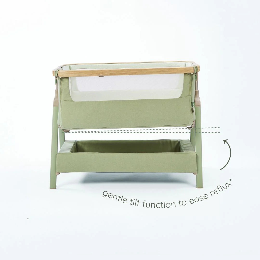 Tutti Bambini CoZee Air 2 Bedside Crib Drifted Oak and Eucalyptus
