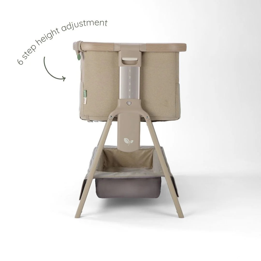 Tutti Bambini CoZee Air 2 Bedside Crib Soft Walnut & Cocoa