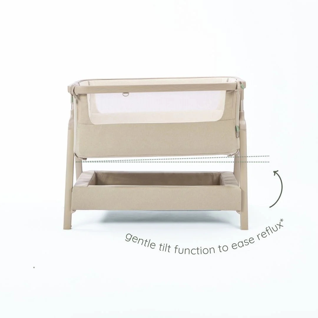 Tutti Bambini CoZee Air 2 Bedside Crib Soft Walnut & Cocoa
