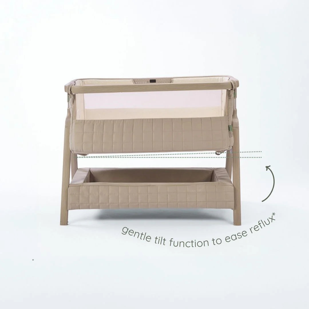 Tutti Bambini Cozee Sense Bedside Crib Soft Walnut / Cocoa