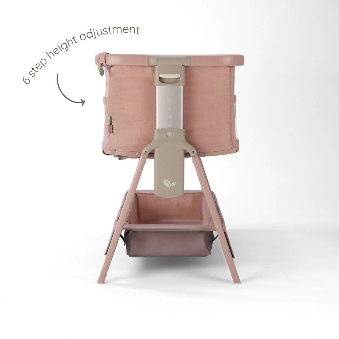 Tutti Bambini CoZee Zen Bedside Crib Blush