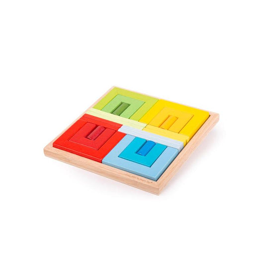 Bigjigs Doorways, Cylinders and Planks Wooden Blocks