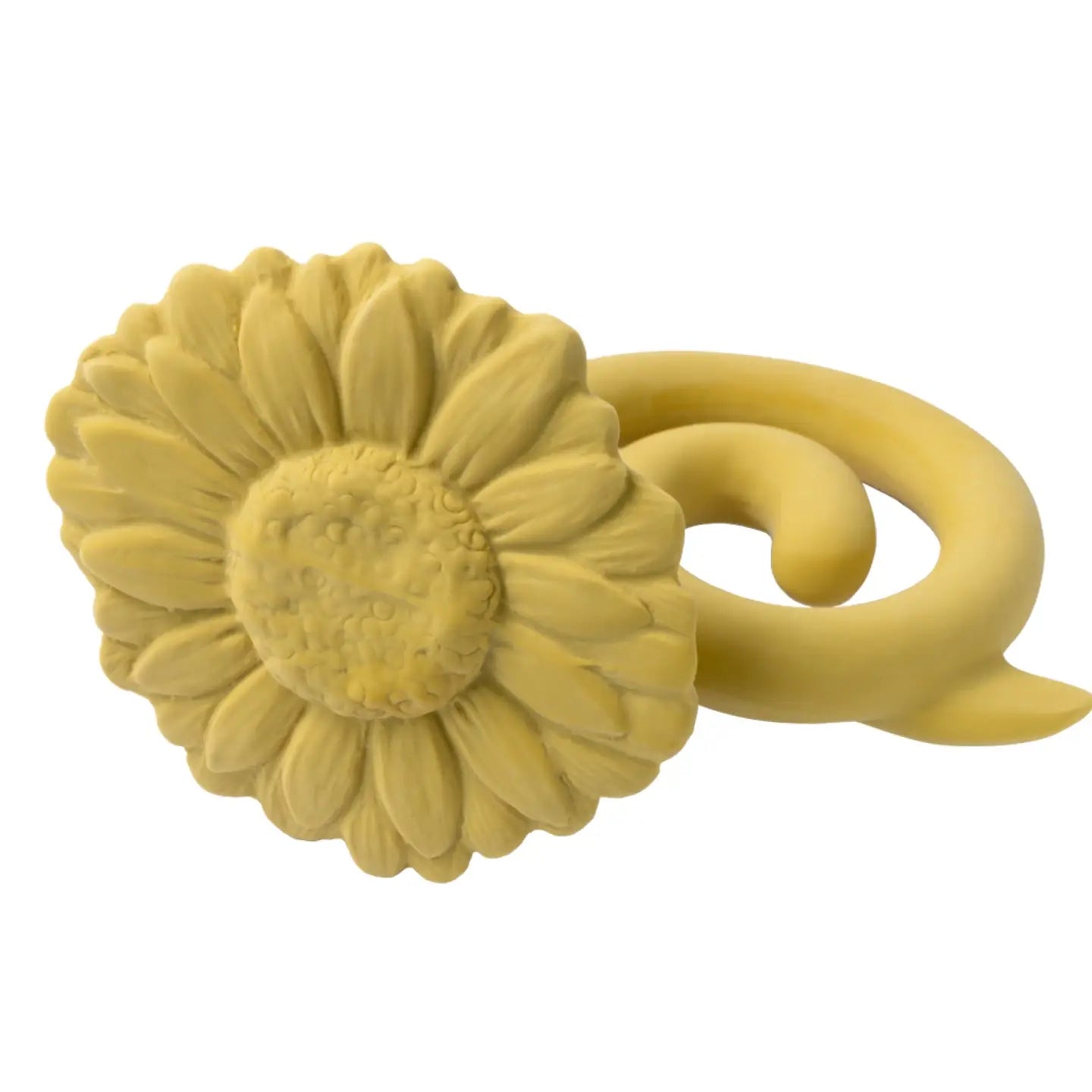 Nibbling Natruba Natural Rubber Teether Sunflower - Yellow