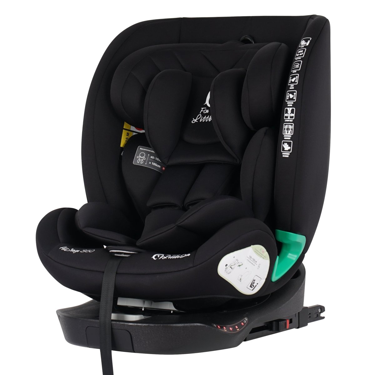 For Your Little One AllStage 360 0/1/2/3 ISOFIX I-Size Car Seat - Midnight Black (Birth-12 Years)