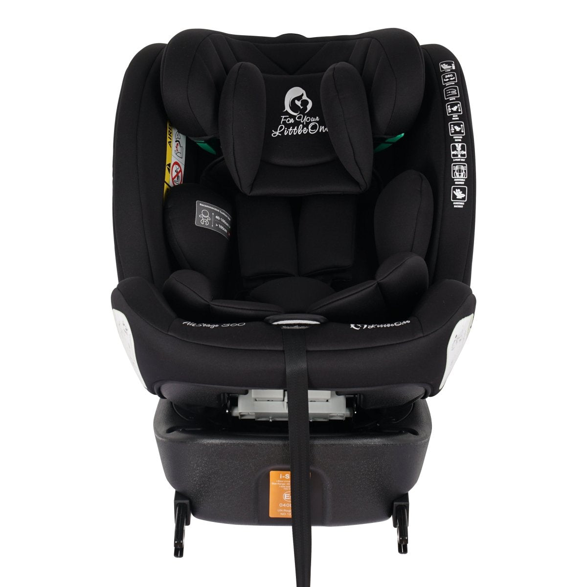For Your Little One AllStage 360 0/1/2/3 ISOFIX I-Size Car Seat - Midnight Black (Birth-12 Years)