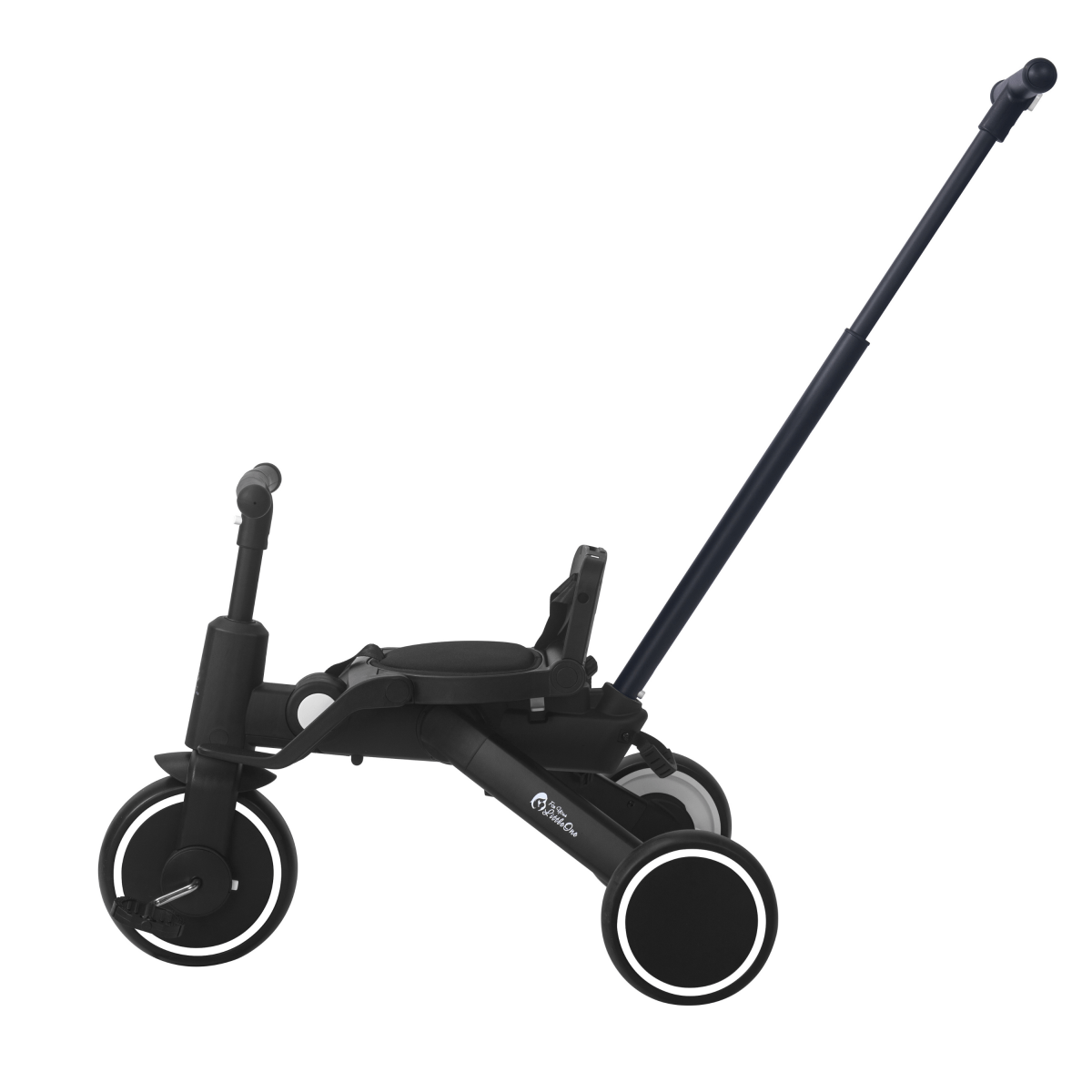 Foryourlittleone Xplor 6 in 1 Foldable Trike - Jet Black (10m-4y)