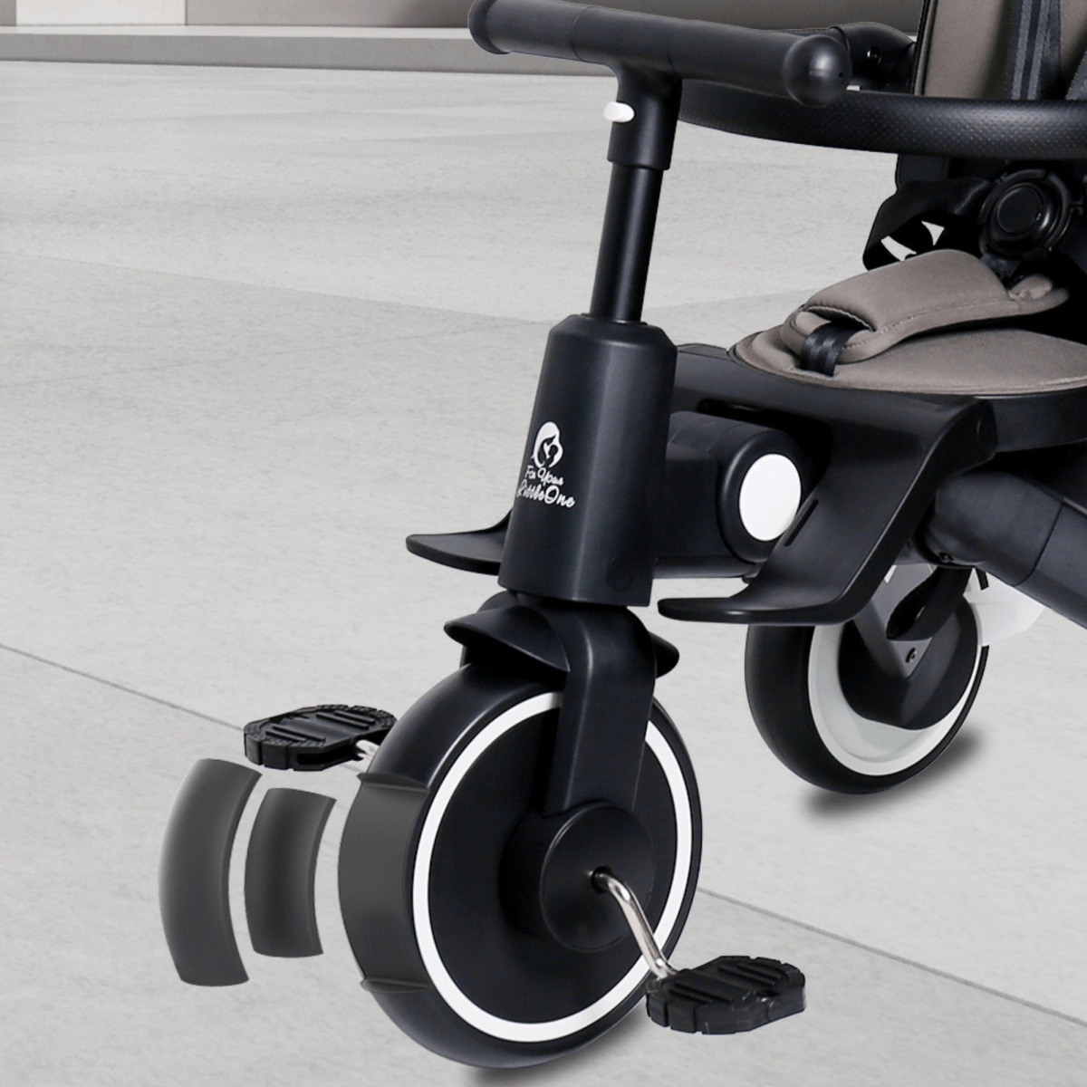 Foryourlittleone Xplor 6 in 1 Foldable Trike - Pastel Pink (10m-4y)