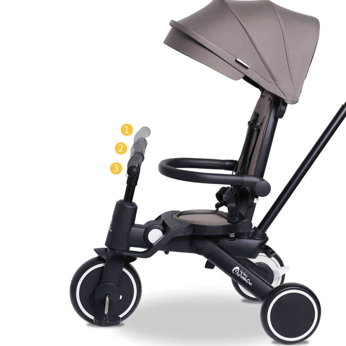 Foryourlittleone Xplor 6 in 1 Foldable Trike - Pastel Pink (10m-4y)