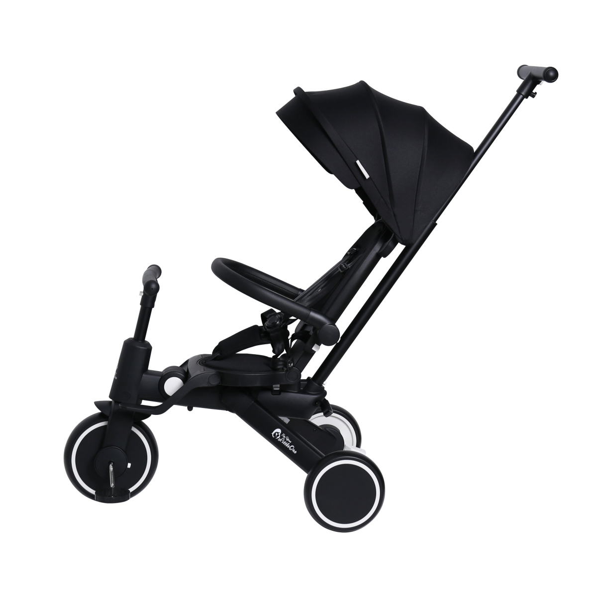Foryourlittleone Xplor Plus 6 in 1 Foldable Trike - Jet Black (10m-4y)