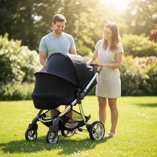 Blinky Trip Sun Shade (up to UPF 50) - Universal Fit for Pushchair/Car Seat - 360 Degree Protection