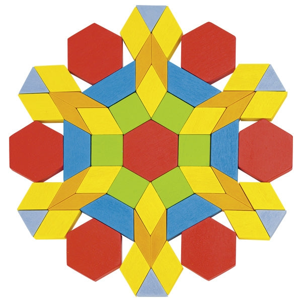 Goki Geo Shapes Puzzle Game 250 pc Tub