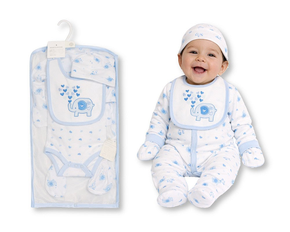 My Little Chick Baby 5 pcs Layette Gift Set - Elephant Hearts