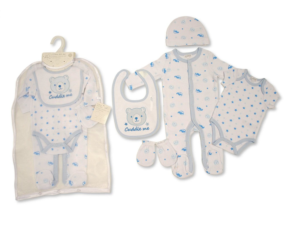 My Little Chick Baby Boys 5 pcs Layette Gift Set - Cuddle Me