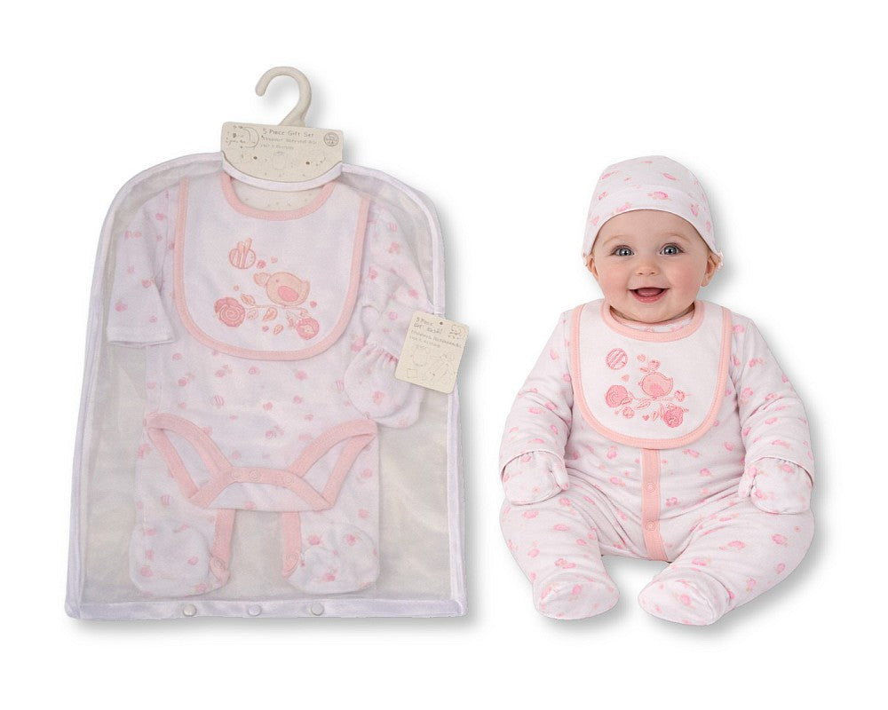 My Little Chick Baby Girls 5 pcs Layette Gift Set - Bird