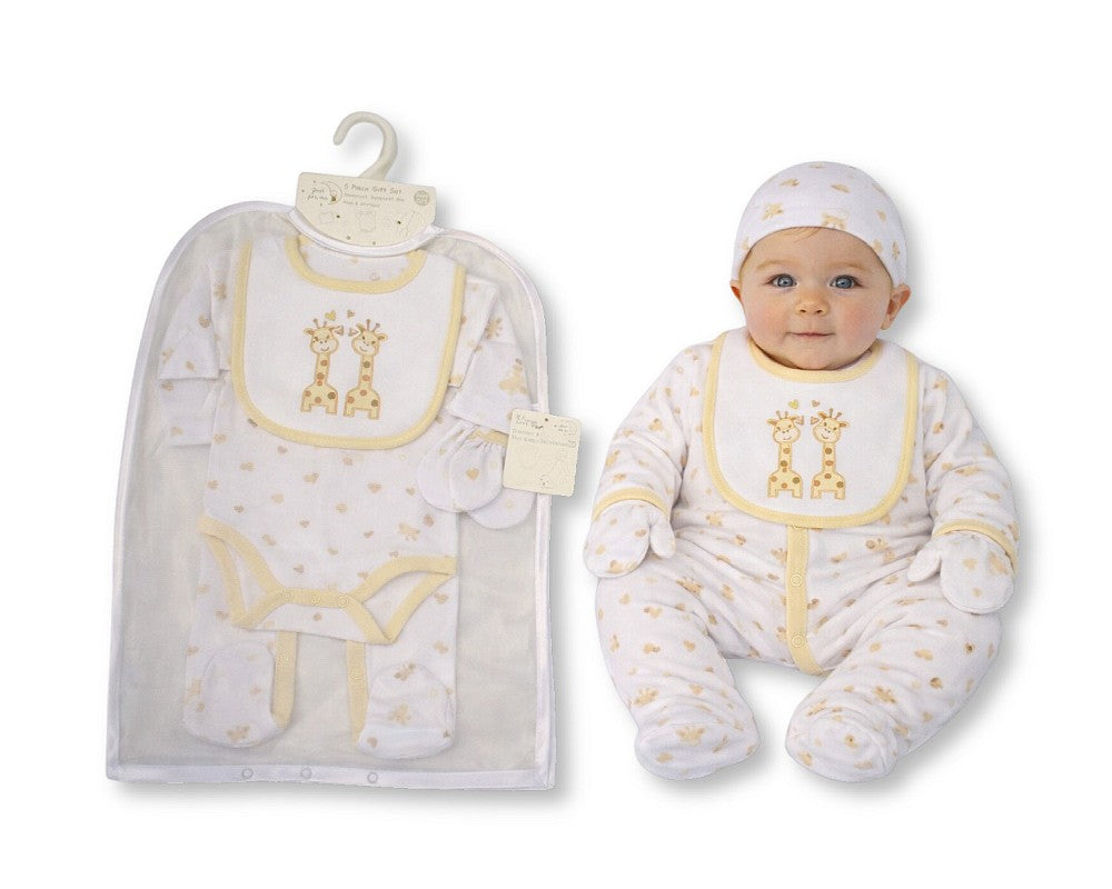 My Little Chick Baby 5 pcs Layette Gift Set - Giraffes