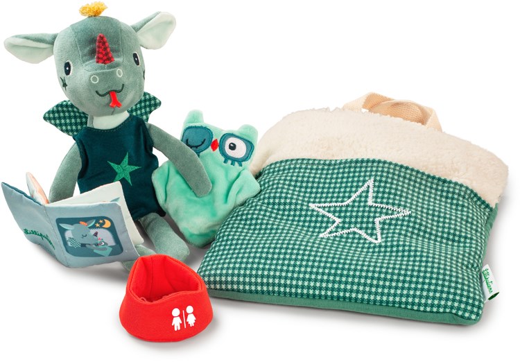 Lilliputiens cuddle set bedtime ritual Joe - dragon - evening routine toy
