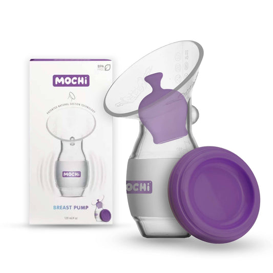 MOCHi Manual Breast Pump – Leakproof with Lid, Milk Stopper & Feeder