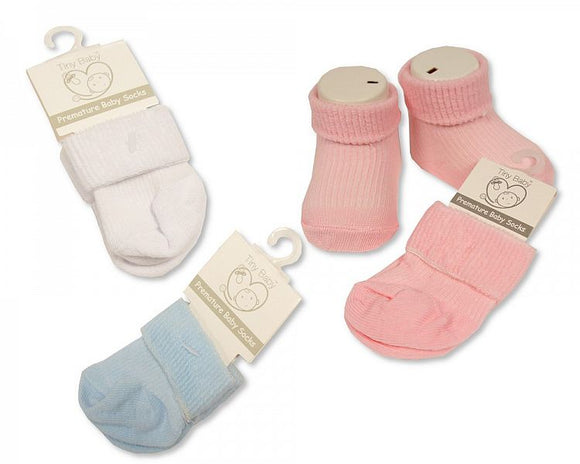 Tiny Baby Prem Socks 3 colours