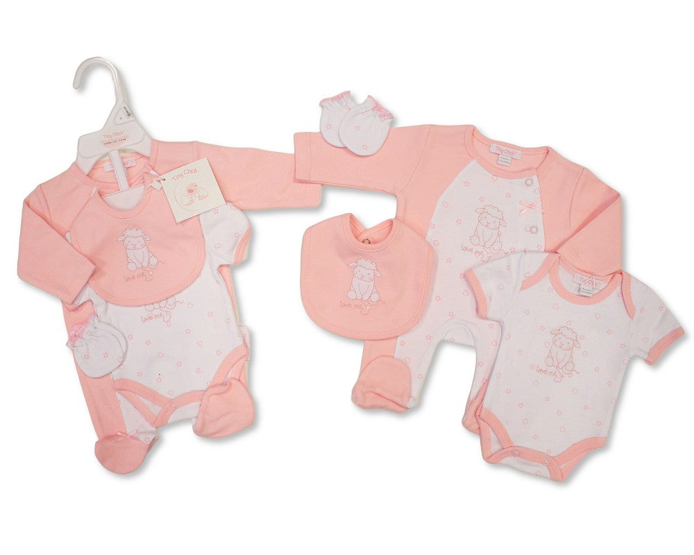 Tiny Chick Premature Baby Girls 4 Pieces Set - Love Me