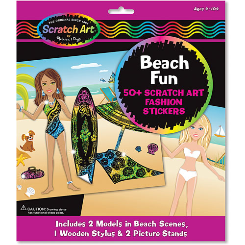 Melissa & Doug Scratch Art Beach Fun