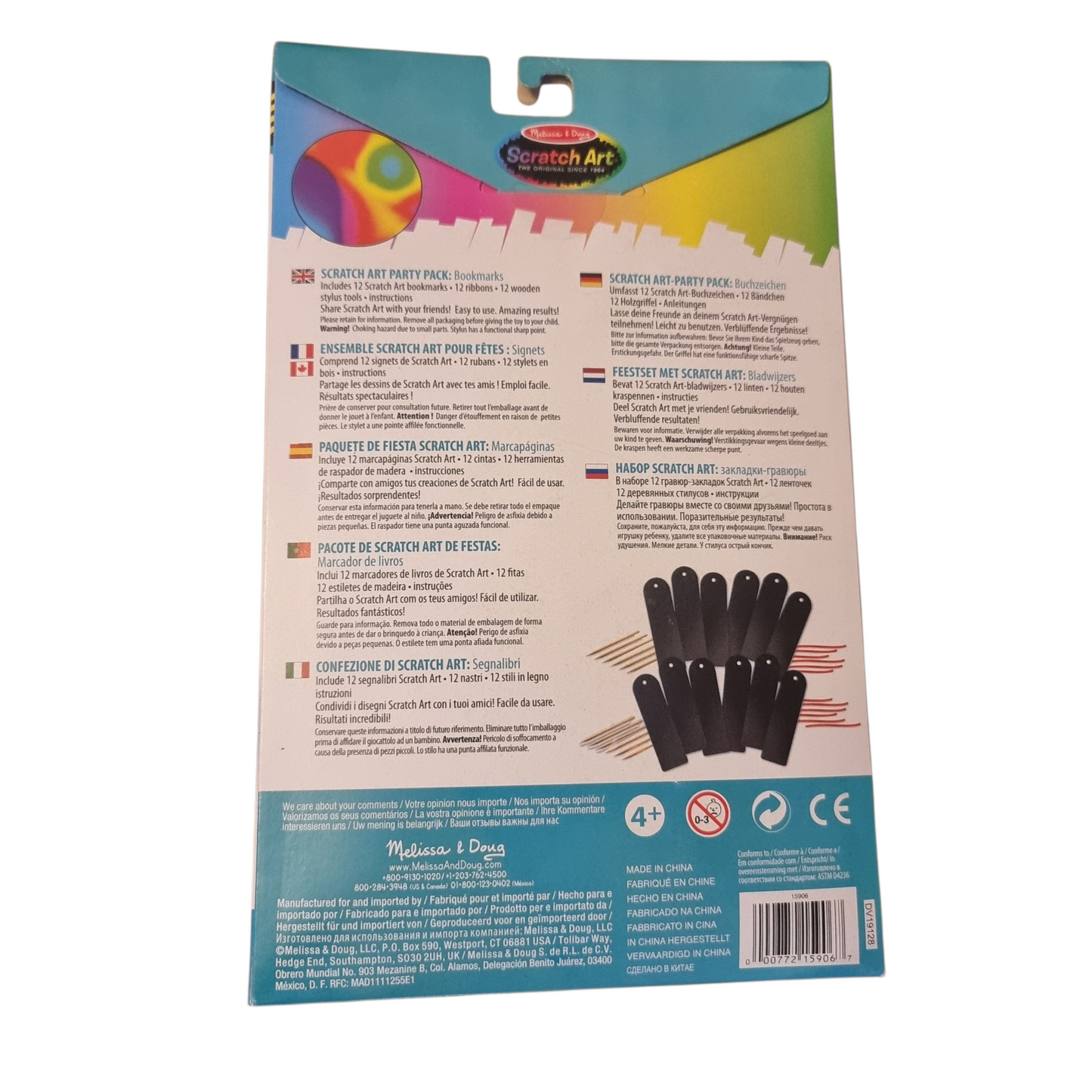 Melissa & Doug Scratch Art Bookmark Party Pack