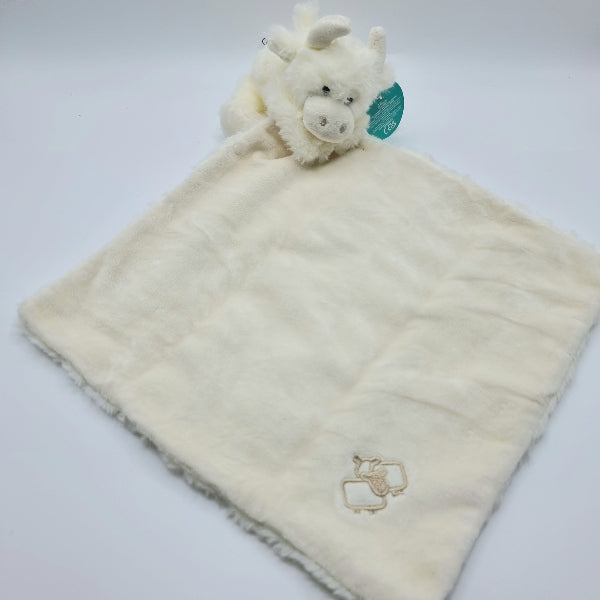Jomanda Cream Highland Coo Cow Baby Toy Soother Comforter