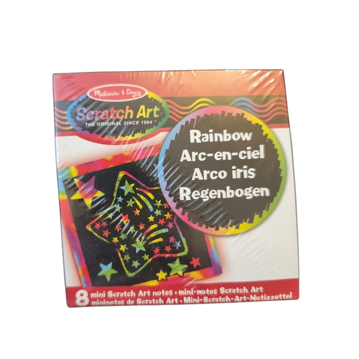 Melissa & Doug Scratch Art 8 Pack Mini Rainbow Scratch Notes